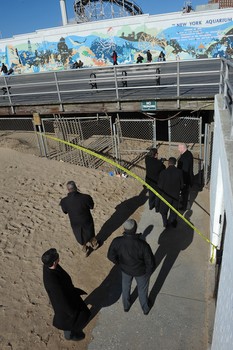 Todd Maisel's photo at Coney Island as police investigate a DOA.